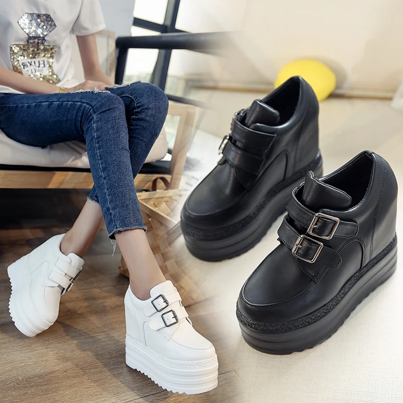 

Within 2021 increase women's shoes 12cm ultra-high heel shoes Korean version of pine cake shoe slope heel shoes
