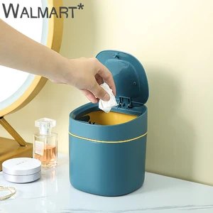 Многофункциональная мини-корзина для мусора для гостиной, офиса, дома, автомобиля, ведро для хранения, аксессуары с крышкой, корзина для мусора в скандинавском стиле