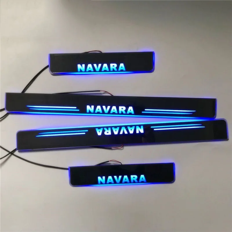 LED Door Sill For Nissan Teana Xtrail Qashqai Juke Sentra Maxima Altima Murano NAVARA Skyline Dynamic Light Scuff Plate Pedal | Автомобили