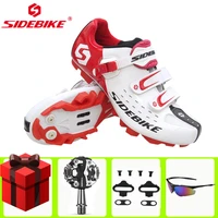 sidebike men mountain bike shoes sapatilha ciclismo mtb pedals set cycling sneakers breathable self locking riding bike sneakers