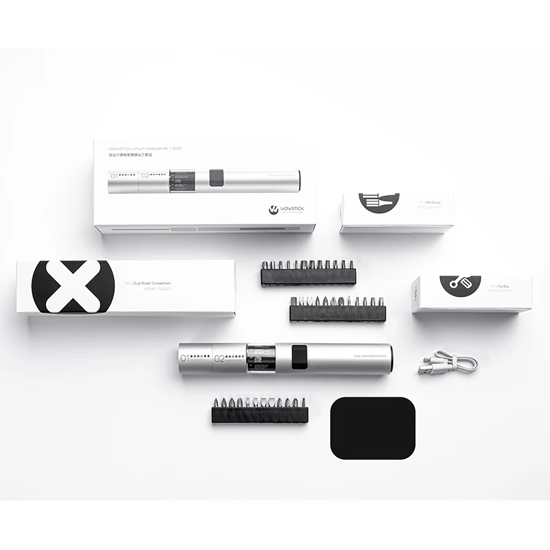 WOWSTICK SD бытовой отвертка 36 бит 3LED Изысканная литиевых Батарея дома магнитное