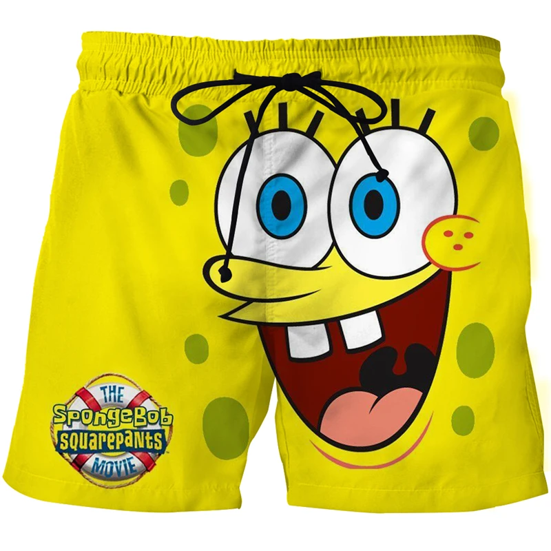 

2021 New Fashion 3D Printing Cartoon Anime Men's Loose Shorts Surf Beach Shorts