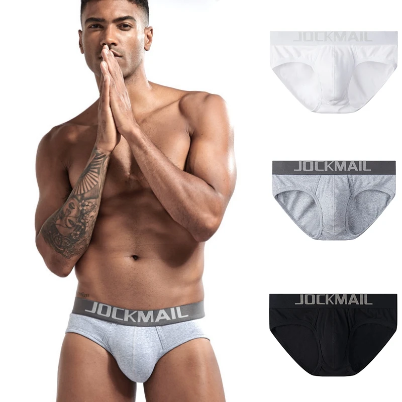 

Men Cotton Panties Sexy Letter Briefs Skin-friendly Underwear Elastic Breathable Underpants Male Comfortable Low Waist Panties