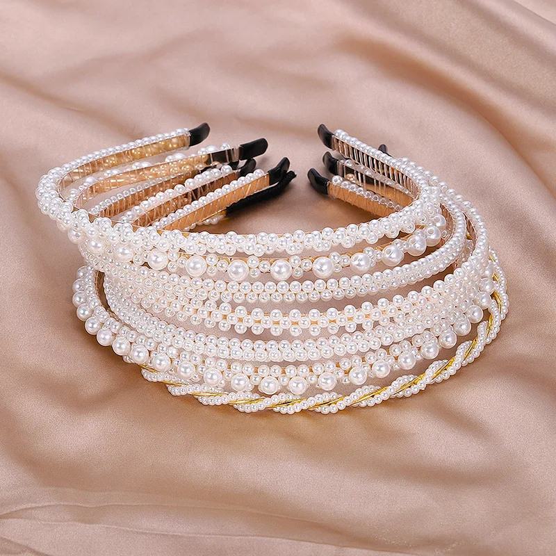 Женский обруч для волос с большим жемчугом бантом и подсолнухом аксессуары