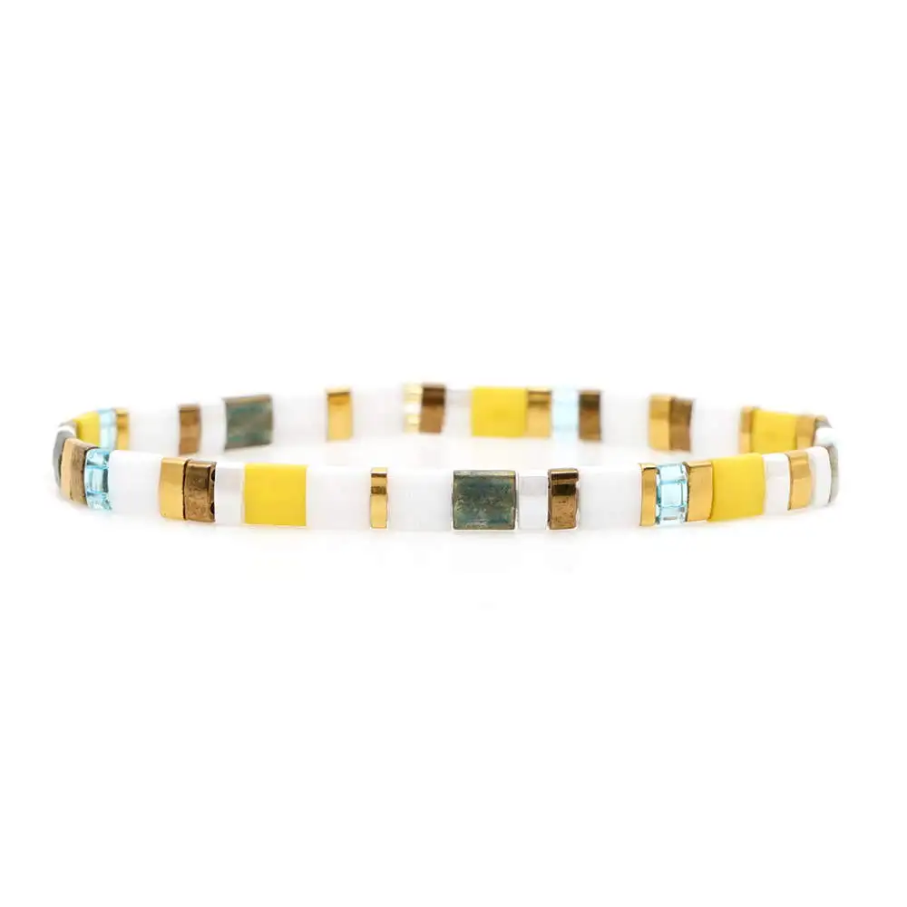 Go2boho MIYUKI браслет Радуга Тила бусины браслеты Pulseira Mujer женские ювелирные изделия Красочные богемные летние пляжные ручной работы