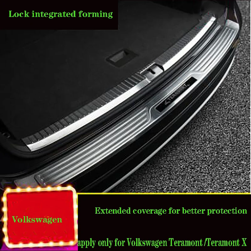

Trunk Rear Guard Plate Sticker Car Rear Bumper Trim Anti-Kicked Scratch Protection For VW-Volkswagen Teramont Teramont X
