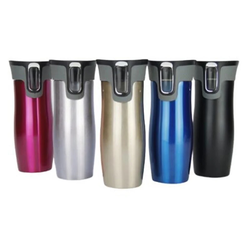 

Double wall stainless steel thermos for travel cup, leak proof thermos for coffee and automobile, vacuum insulated, 450ml