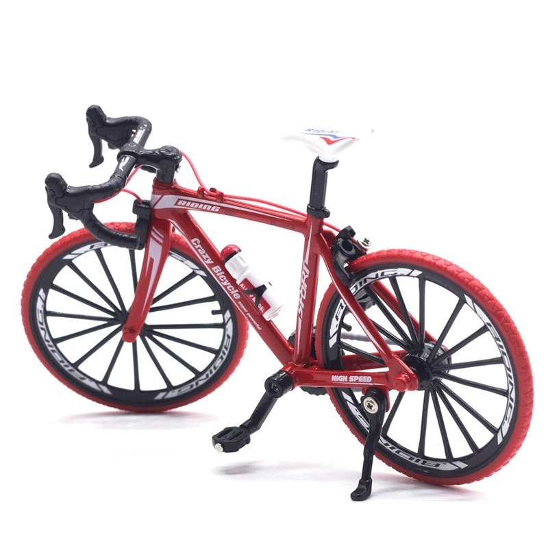 

1:10 Crazy Magic Finger Bicycle Alloy Model Simulation Bicycle Bend Road Racing Toy Adult Collection Gifts