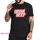 Uriah Heep футболка с логотипом английский рок-группы футболка европейский размер 100% хлопок Модная высококачественная базовая футболка с круглым вырезом топы