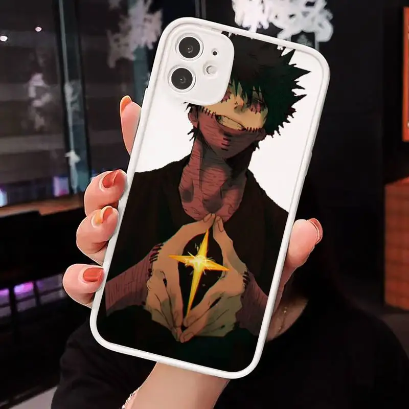 

My Hero Academia anime Evil devil smile Phone Cases matte transparent For iphone 7 8 11 12 plus mini x xs xr pro max cover