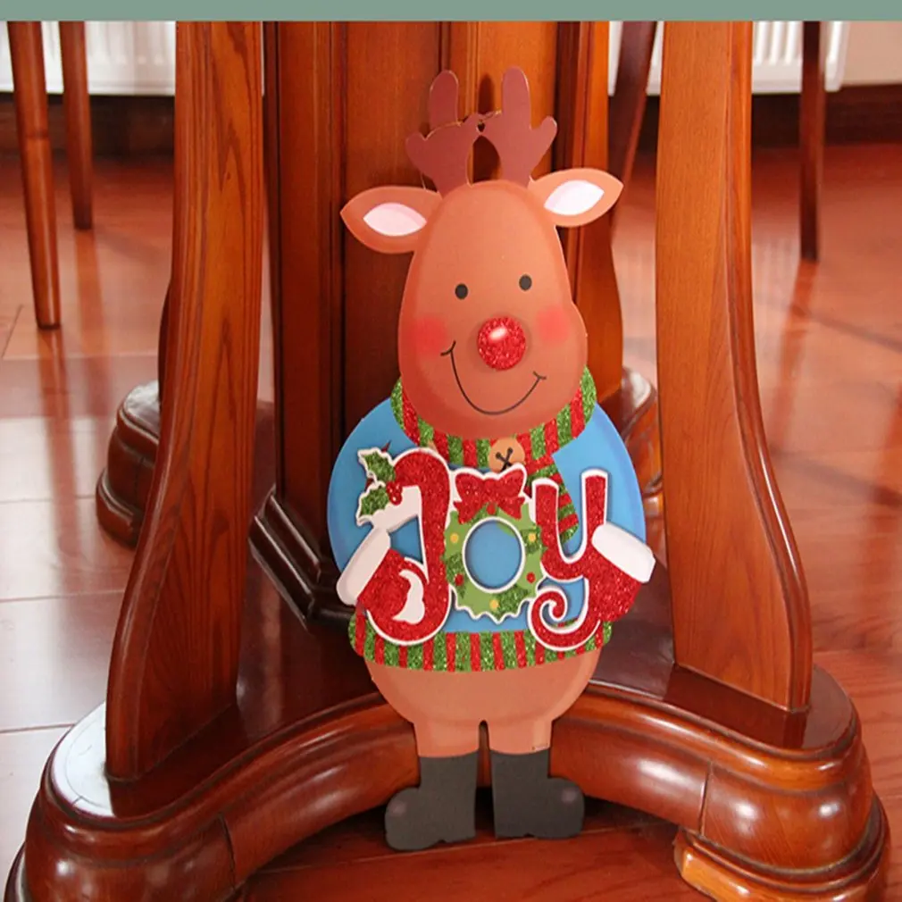 3D Санта Лось Снеговик Рождественская Наклейка на стену окно Navidad фестиваль