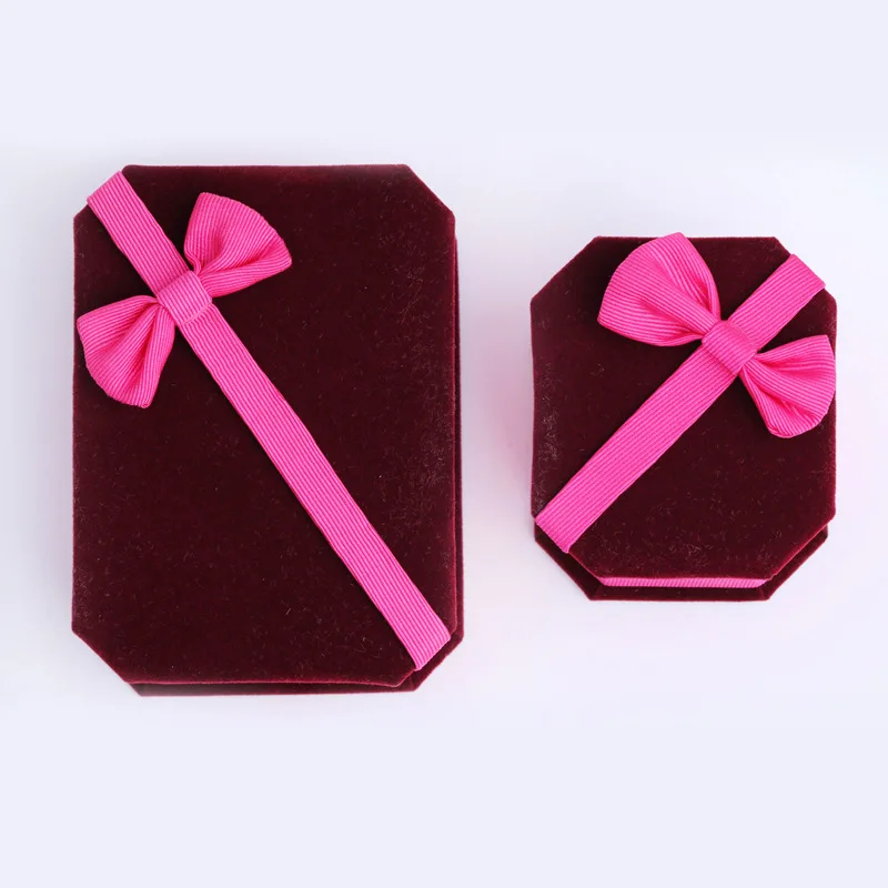 Ювелирная коробка для колец Органайзер с бантом витринный футляр органайзер