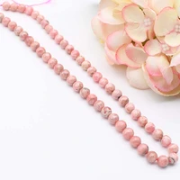 8 10mm natural smooth rhodochrosite round stone beads for diy necklace bracelet jewelry making 15 free delivery