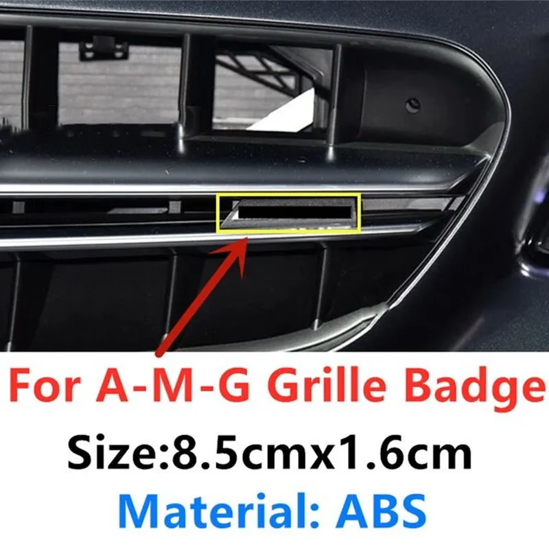 1 шт. Автомобильная передняя решетка значок эмблема наклейки для Benz AMG A C E S Class CLA CLS