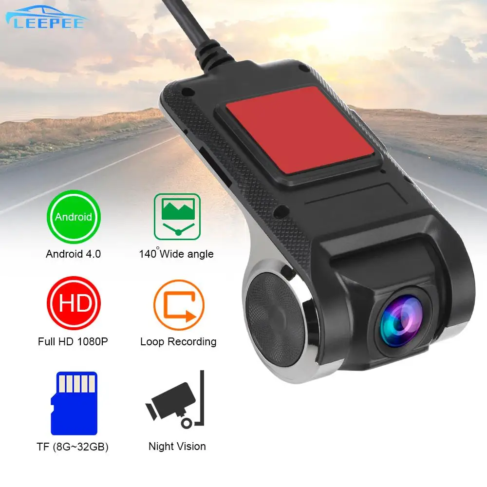 

140° Car DVR Night Version Android USB Auto Recorder HD Dash Camera Wide Angle Car Video Surveillance Digital Video Recorder