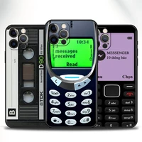 quakeproof case for apple iphone 13 12 mini 11 pro 7 xr x 6 6s xs max 5 5s 8 plus se soft fashion retro cassette phone cover