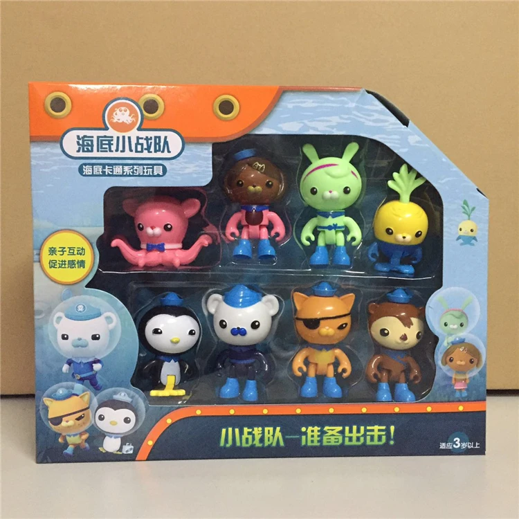 8 шт Octonauts фигурка модели Kwazii Shallinton Даши песо капитан Barnocles фигурки Детские ТВ
