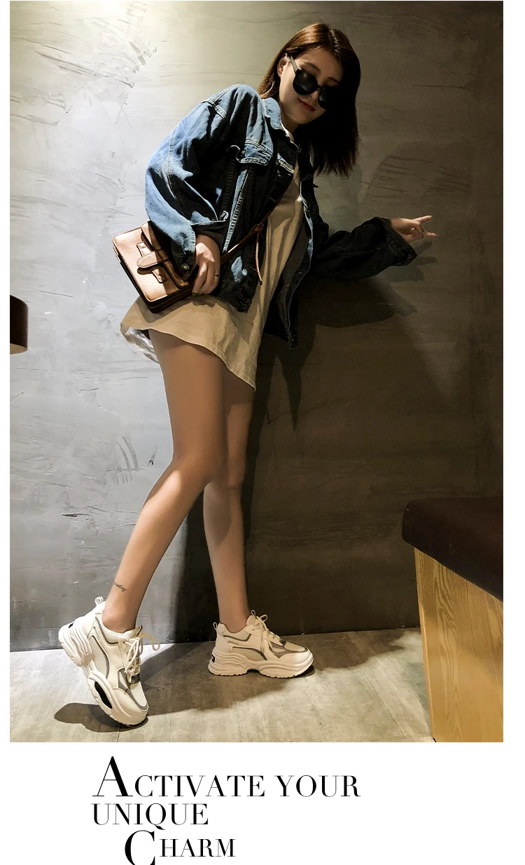 Size36-42; Новинка года; модная женская обувь; сезон весна-осень; женская повседневная обувь; женские спортивные кроссовки на высокой платформе; Цвет черный, белый