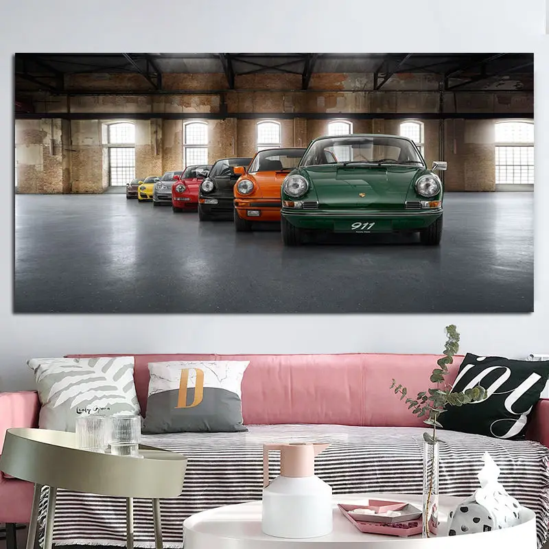 

Colorful Cars Super Sport Car Family Canvas Painting Modern Posters and Prints Wall Art for Living Room Home Decortion Unframed