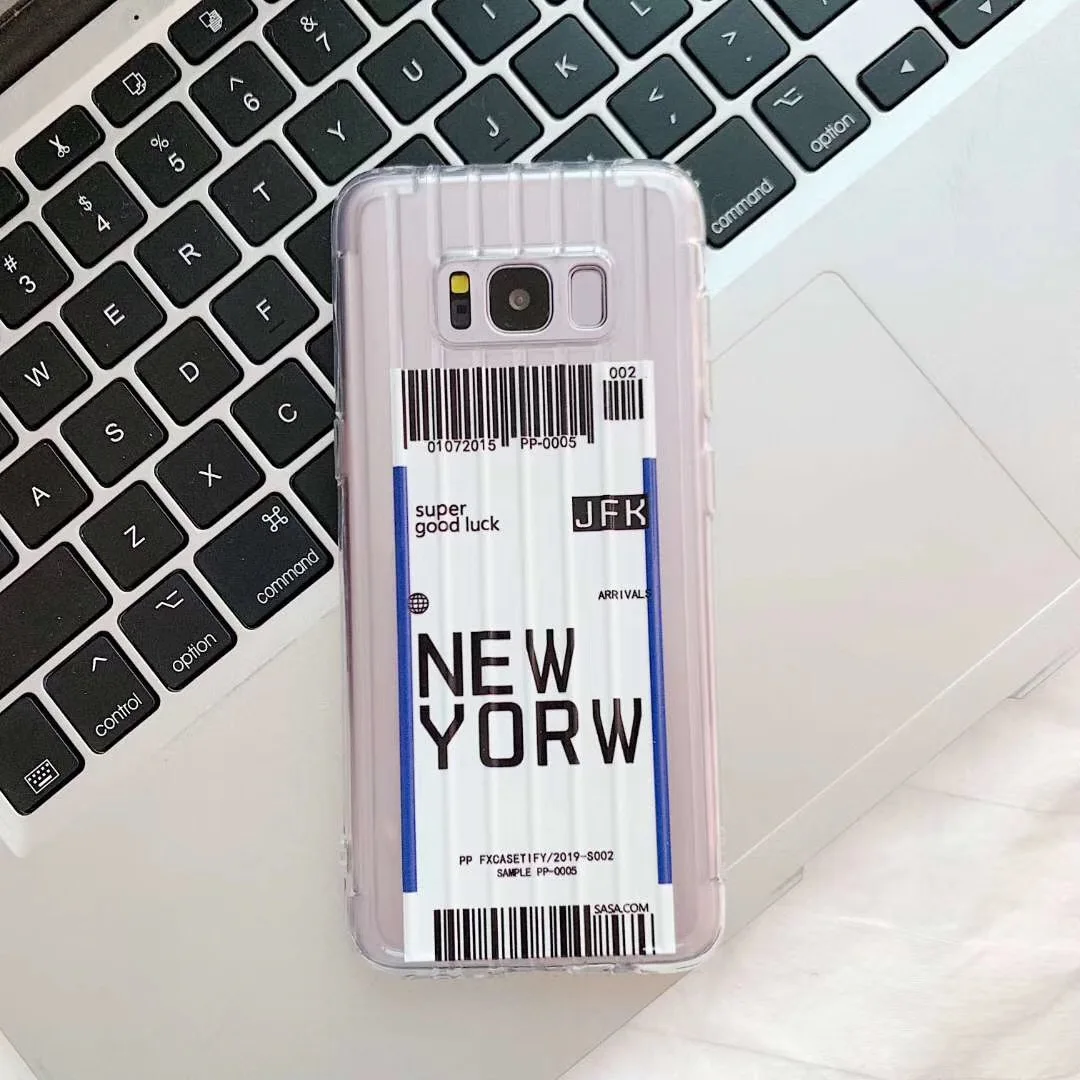 Нью-Йорк Лос-Анджелеса Toronta тур по городу авиа билеты Крышка для samsung Galaxy S8 S9 10 Plus