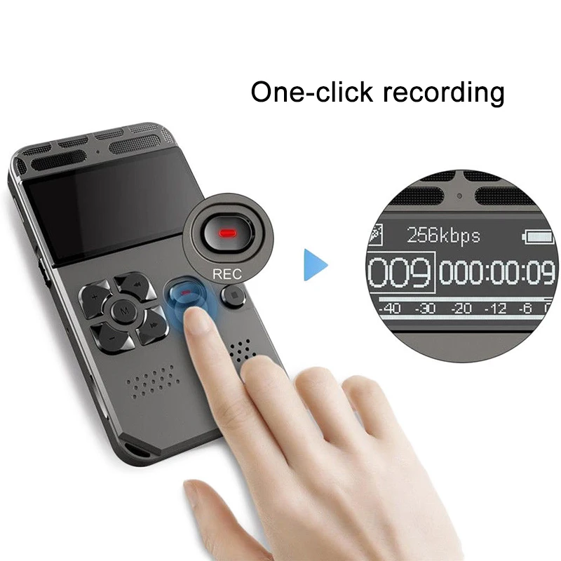 8 ГБ перезаряжаемый ЖК цифровой Аудио Диктофон портативный MP3 плеер SGA998|Цифровые