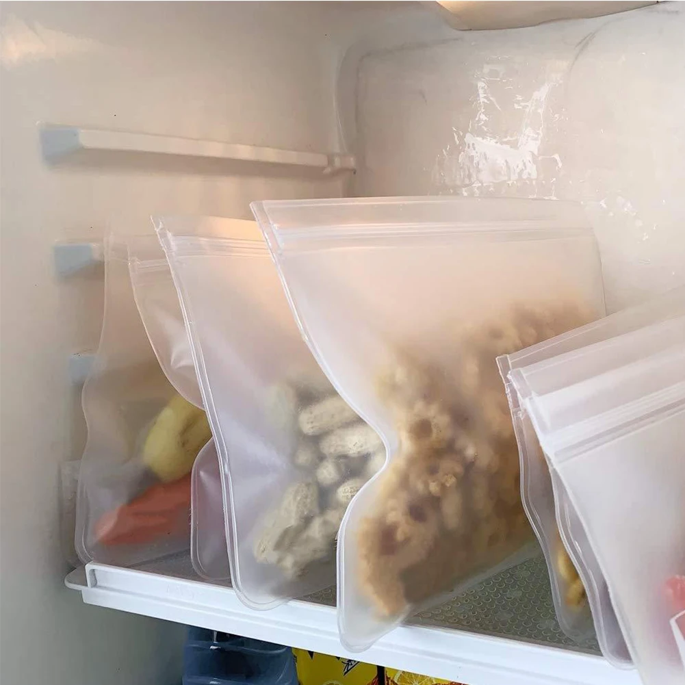

12 шт., силиконовые пакеты для хранения пищевых продуктов