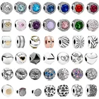 Pdb 02 100% 925 пробы Серебряная серия ювелирных изделий сотни плоской подошве с украшением в виде цветка; Браслеты ведро любовь lersers зажим для женщин ювелирные изделия подарки