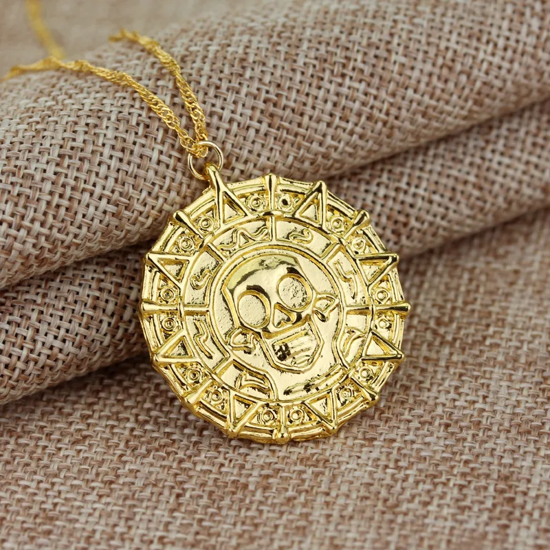 Аксессуары для фильмов Карибский АКГ Пираты Ацтекское раннее Ожерелье Ретро