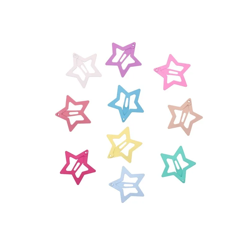 

10Pcs/Lot Hair Accessories Candy Color Dripping Hair Clip Princess Barrette Korean Hairclip Cartoon Headdress Hairpins for Girls