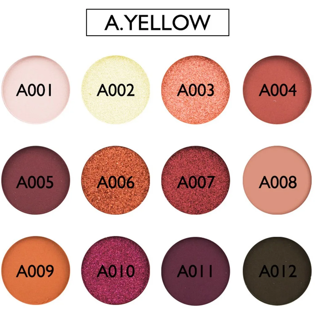 Makeup 12 Color Nude Matte Shimmer Eyeshadow Palette Pearl Light Dish Eye Fashio Shadow Pallete |