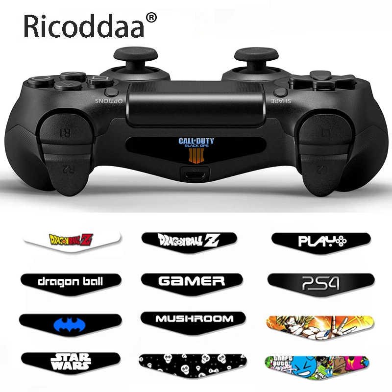 Наклейка для контроллера PS4 стикеры со светодиодсветильник кой геймпада чехол 1