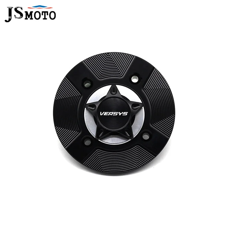 

Gas Fuel Tank Cover Cap For KAWASAKI KLE 250/300 VERSYS X 2017-2019 Motorcycle Accessories CNC Aluminum Cover Versys With Logo