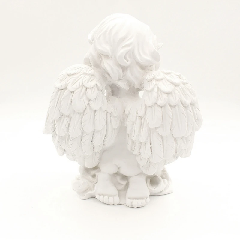 

Kneeling Praying Baby Angel Desktop Ornament Resin Statue Figurine Creative Sculpture for Home Decor Indoor Creative wholesales