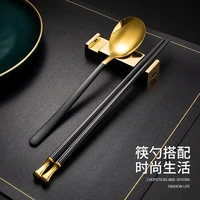 5 pair of chinese japanese and korean reusable non slip alloy chopsticks hotel home high temperature creative gift chopsticks