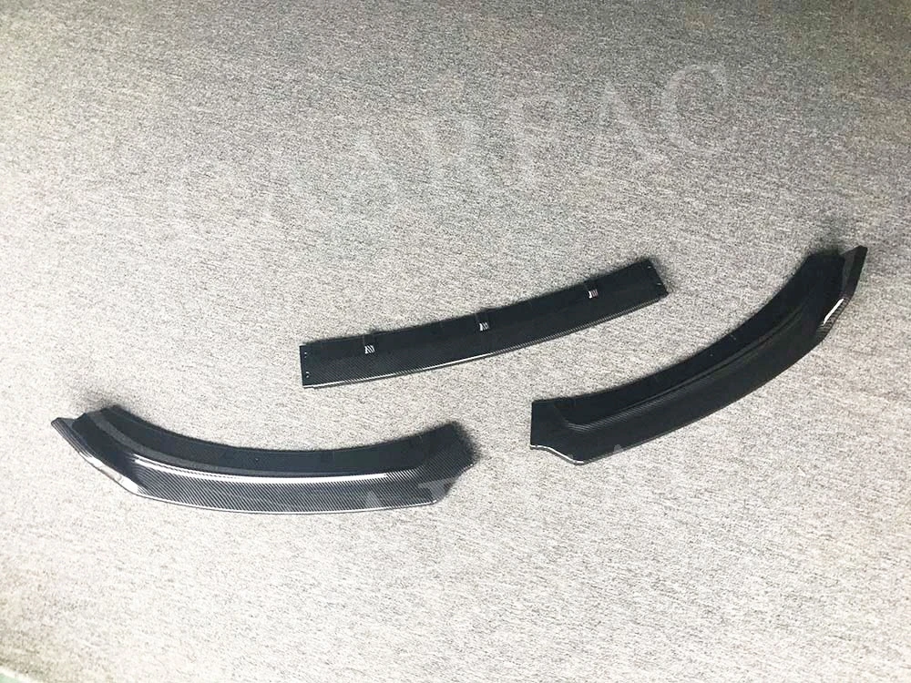 3 шт./компл. автомобильный передний бампер спойлер для губ блеск черный Jaguar XE 2017 2018