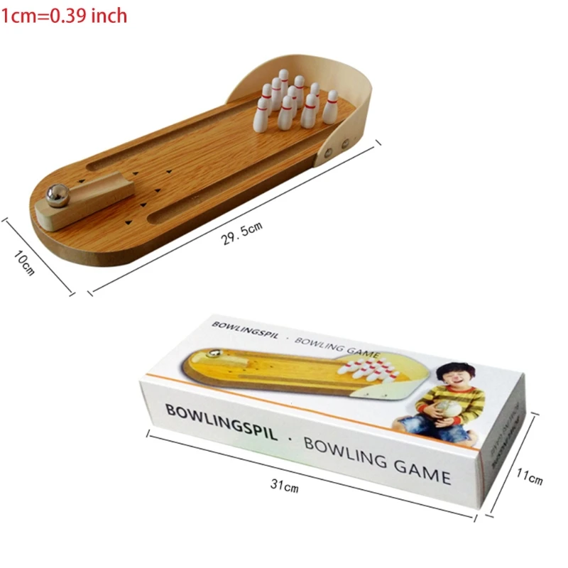 1 набор деревянная настольная мини-игрушка для боулинга | Игрушки и хобби