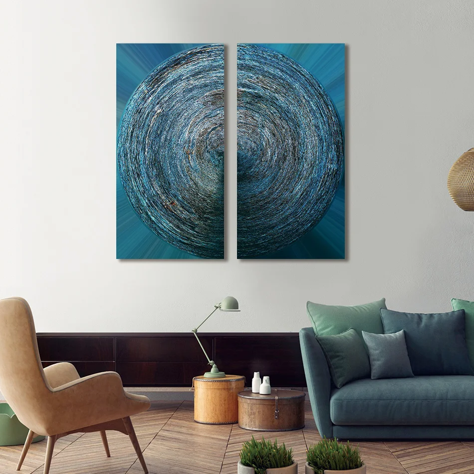 2 шт. акварельный абстрактный постер Скандинавская Картина на холсте ежегодное