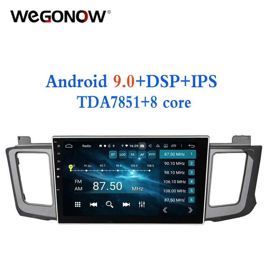 HD 10 1 &quotAndroid 9 0 для Toyota RAV4 RAV 4 2012-2015 Гб + 32 ГБ 8 ядерный автомобильный dvd-плеер Wifi Bluetooth