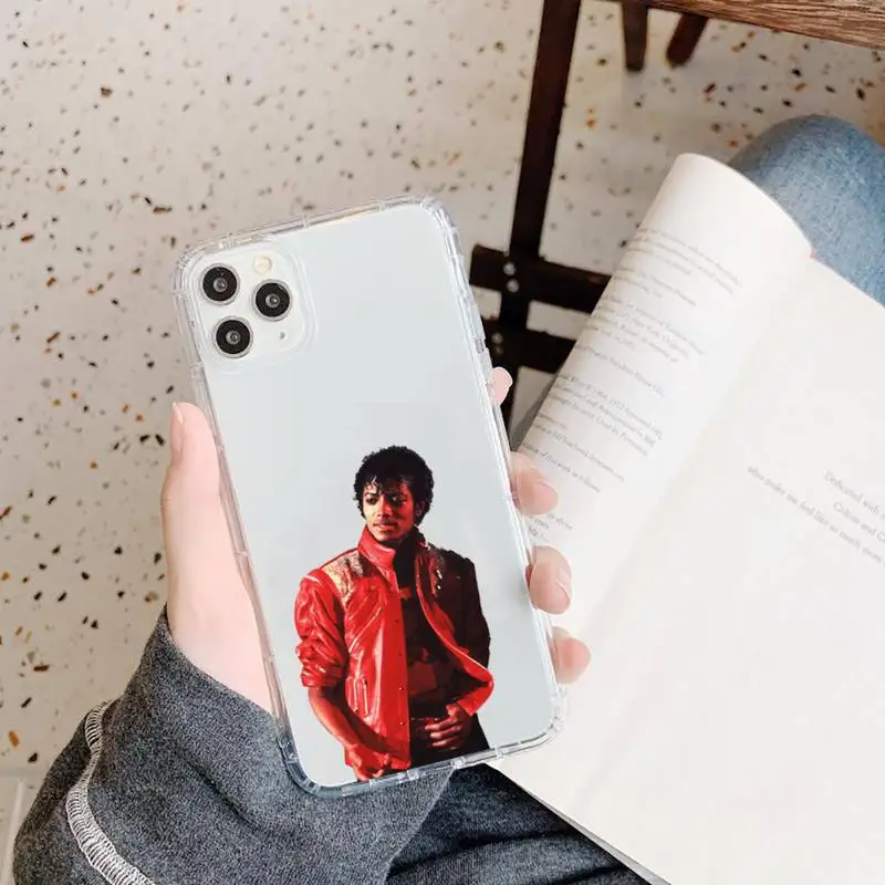 

Michael Jackson famous star Phone Cases Transparent soft For iphone 5 5s 5c se 6 6s 7 8 11 12 plus mini x xs xr pro max