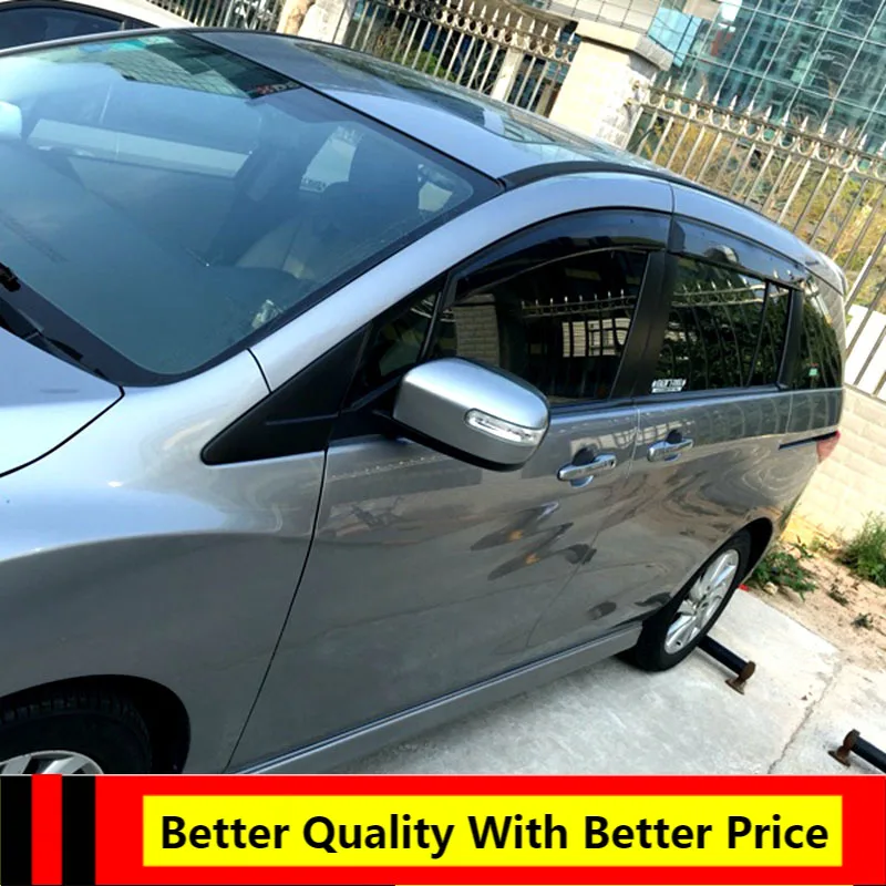 

Для M5 Mazda 5 2011-2015 Пластиковый черный оконный козырек тенты Защита от солнца и дождя Защита от дождя авто аксессуары 4 шт./компл.