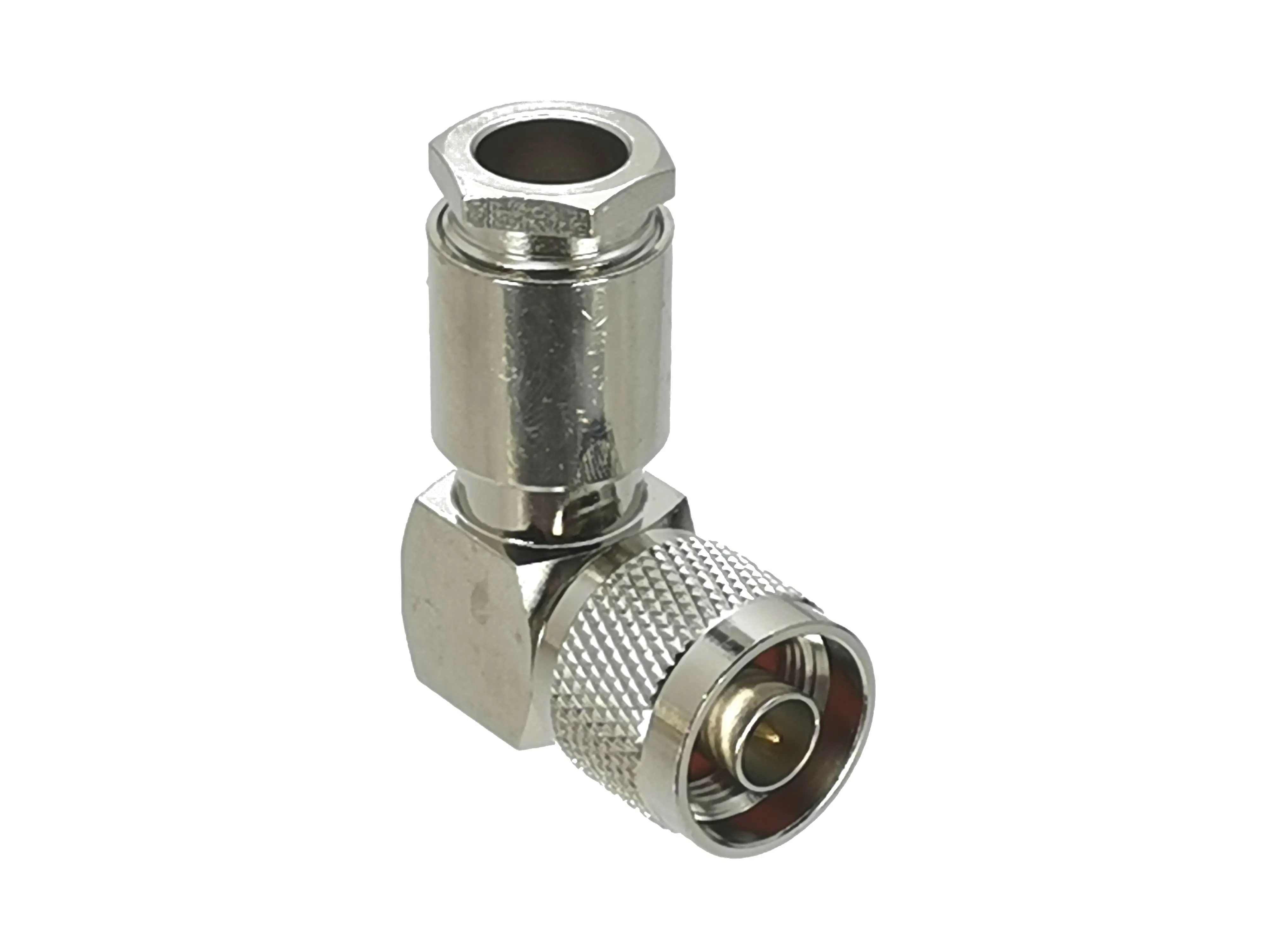 1шт N-мужской разъем зажим для кабеля RG8 LMR400 7D-FB RG213 RF коаксиальный латунный новый правый угол проводных терминалов.