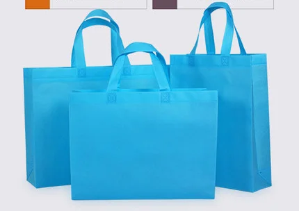 Blue Wholesale Free Custom Non Woven Shopping Bag Polypropylene Promotional Bags Printing - Цвет: Blue