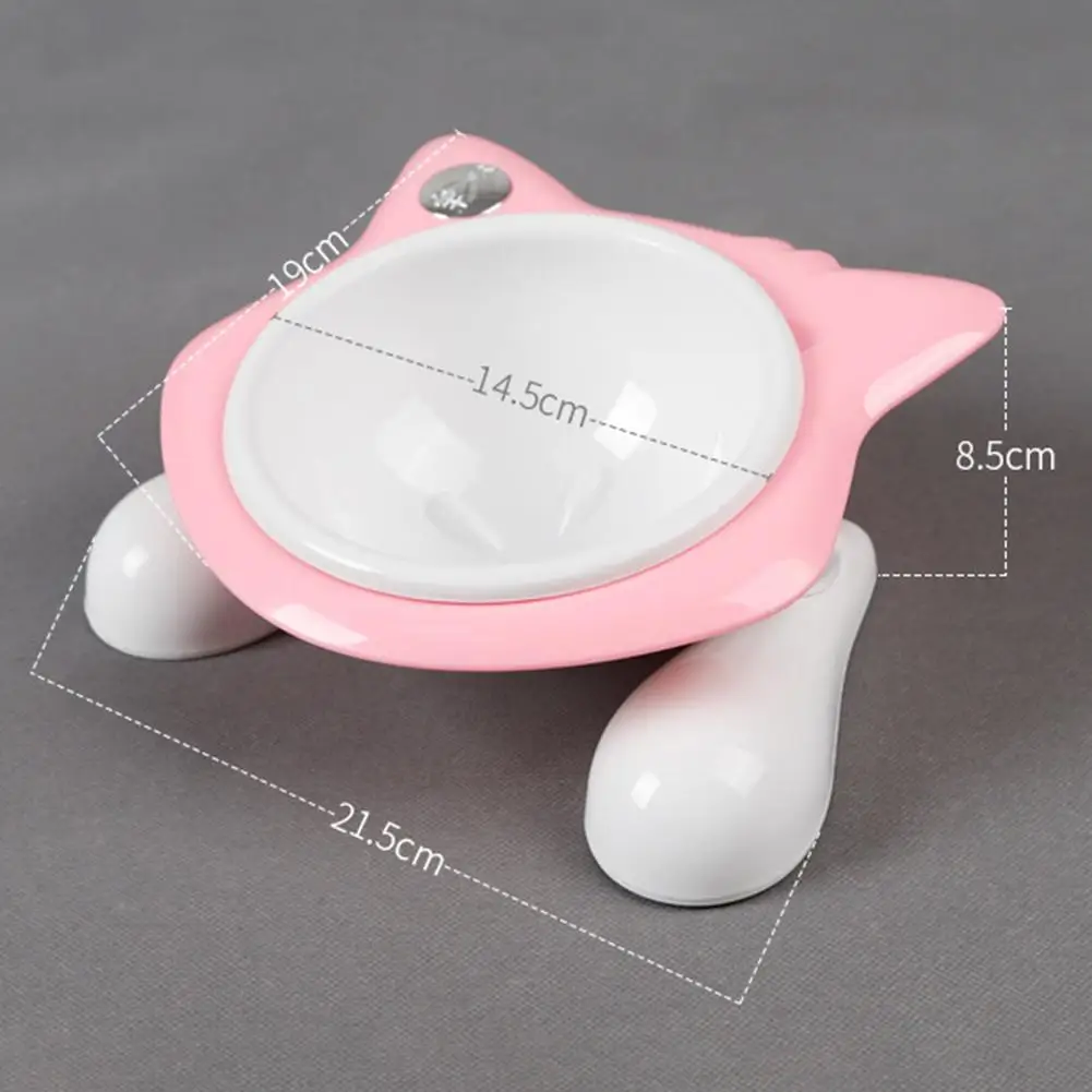 Миска для кошек и миска еды с подставкой из ABS смолы мультяшная скошенным