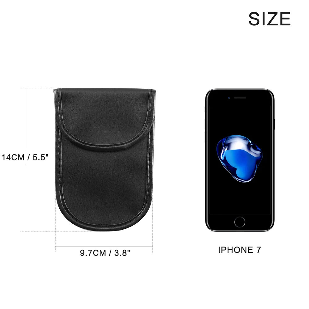 ФОБ чехол для автомобиля GPS блокировщик сигнала Фарадея защитная сумка кошелек