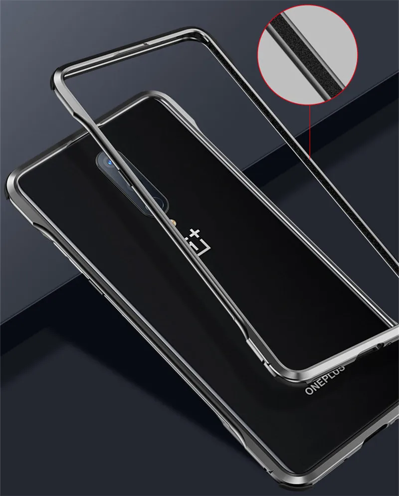 

1+ 8Pro Metal Phone Case, 1+ 8 Hard Aluminum Frame Back Cover