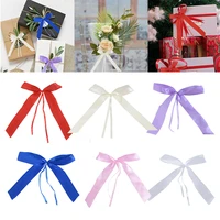 50pcs polyester bow not trim diy sewing accessories bouquet ribbon gifts box birthday wedding outdoor home party decor supplies