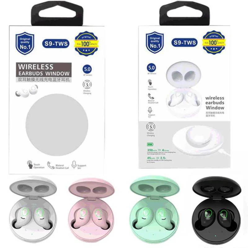 Новинка S9 TWS беспроводные наушники гарнитура встроенное управление стерео звук с