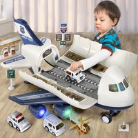 childrens toy car baby fall resistant deformation aviation airplane boy inertia puzzle multifunctional 2 car 3 years old 4