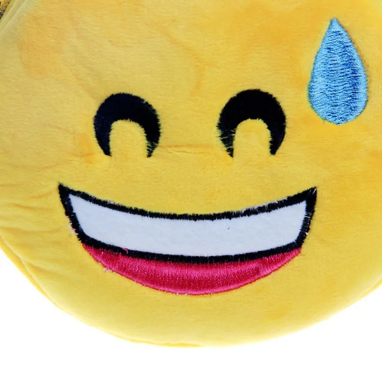 

Plush creative QQ expression children plush inclined shoulder bag coin cute wallet kids purses money bag purse cute wallet