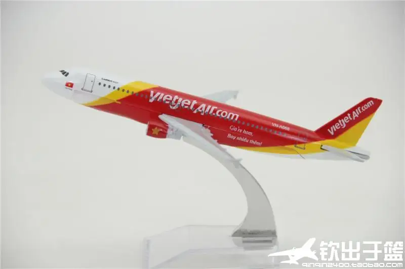 16 см модель самолета вьетнамских авиаперевозок вьетнамского авиационного VietJet